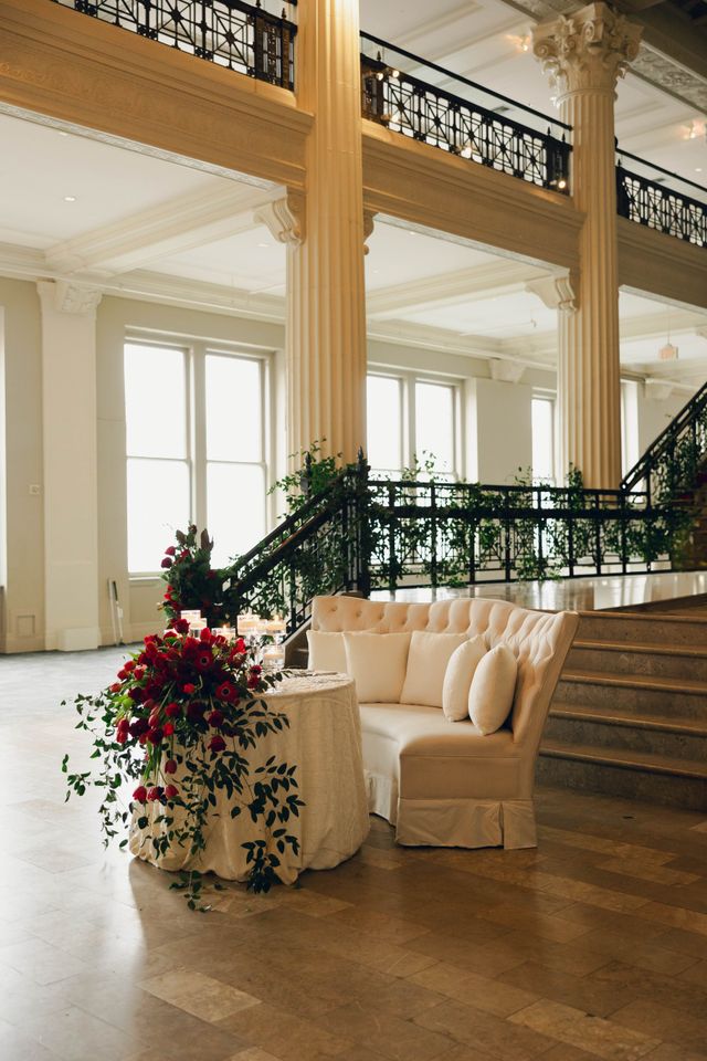 Featured photo from Corinthian Wedding Full of Glamour and Striking Red Florals