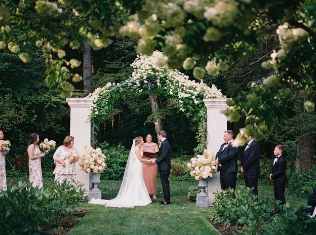 Featured photo from Celebrate This Garden-Inspired Wedding in Massachusetts with Tented Dining and Lush Florals