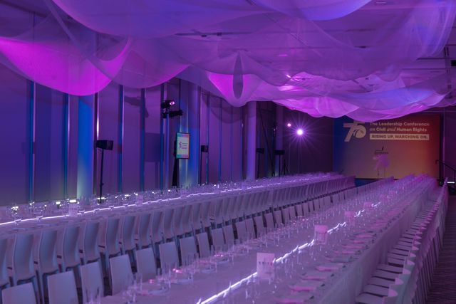 Featured photo from Explore This Leadership Conference at the International Spy Museum with Ceiling Installations and Refined Decor