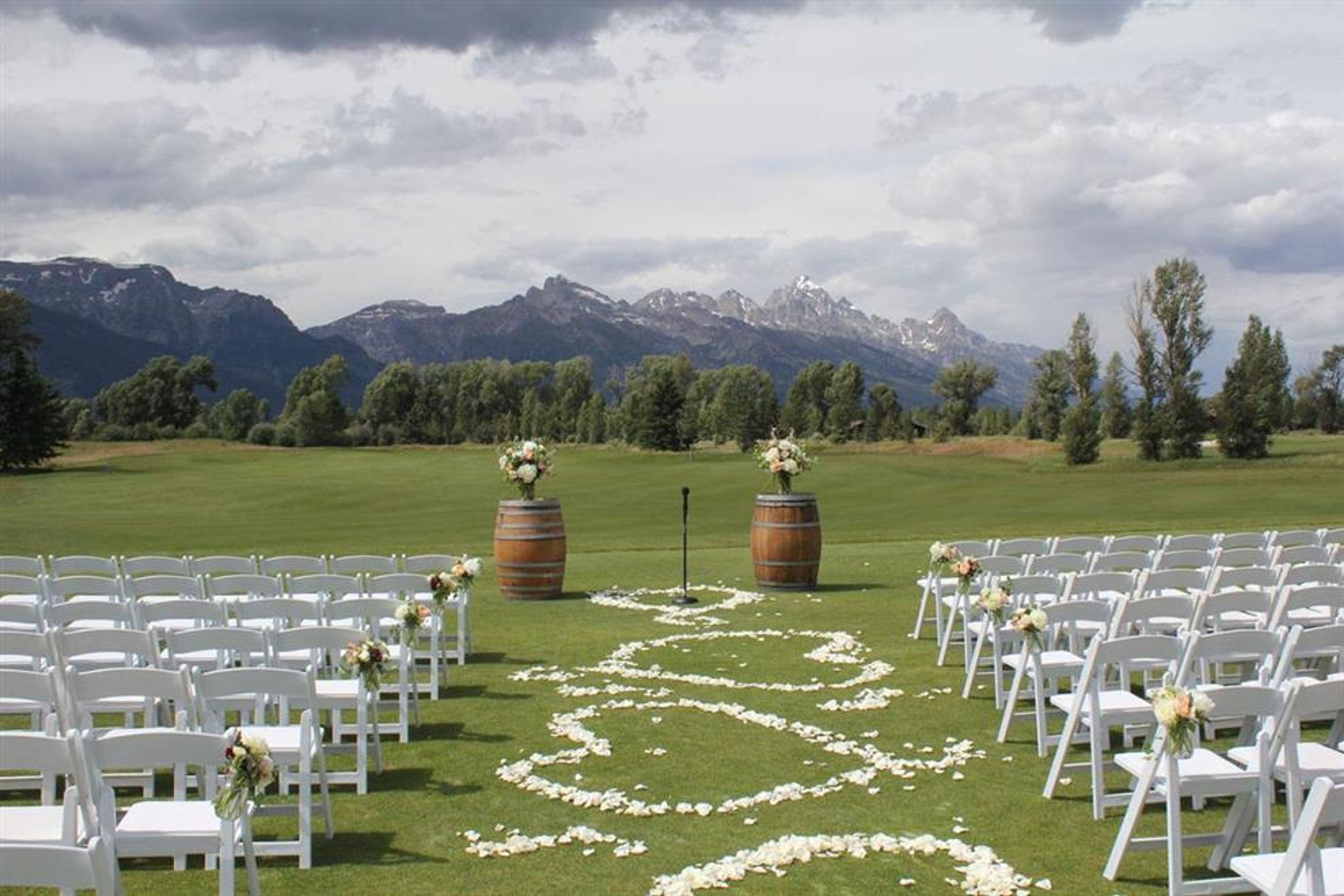 Outdoor Ceremony Site, an event space at Jackson Hole Golf & Tennis Club