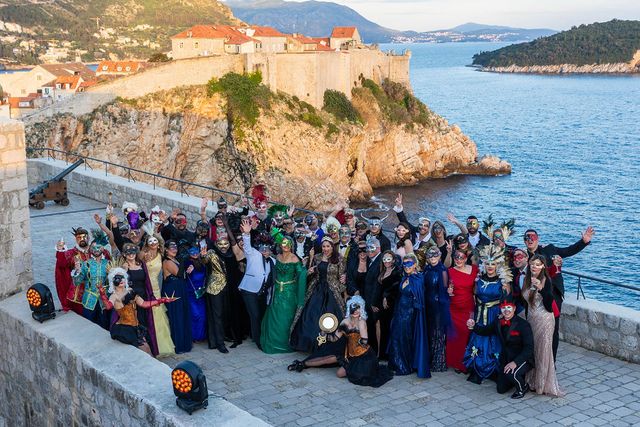 Featured photo from Experience This Theatrical Masquerade Gala at Cliffside Lovrijenac Fortress