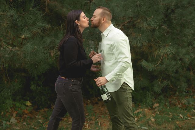 Featured photo from Kim & Brad’s Chicago Engagement Session at Armitage Alehouse and Ping Tom Park
