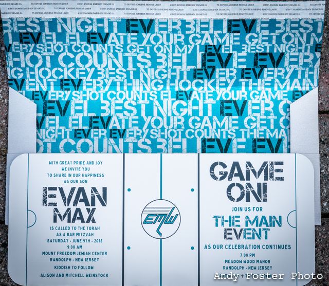 Featured photo from Best Night EVer! Hockey themed Bar Mitzvah