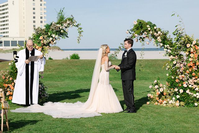 Featured photo from See This Oceanfront Wedding at The Dunes Golf and Beach Club with Lush Florals and Breezy Style