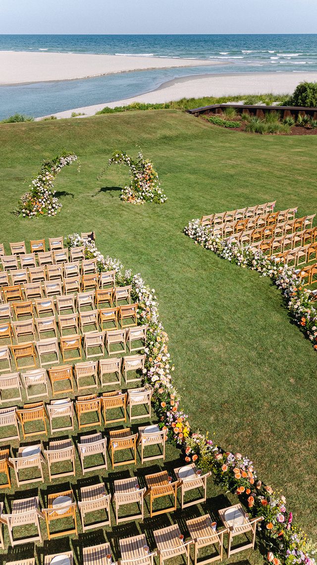Featured photo from See This Oceanfront Wedding at The Dunes Golf and Beach Club with Lush Florals and Breezy Style