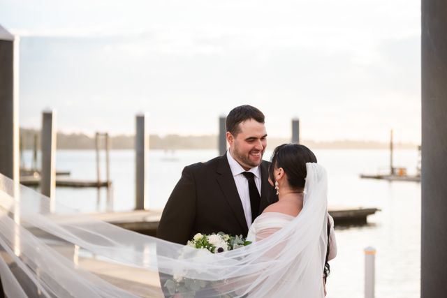 Featured photo from Modern Coastal Wedding at Newport Marriott Hotel & Spa