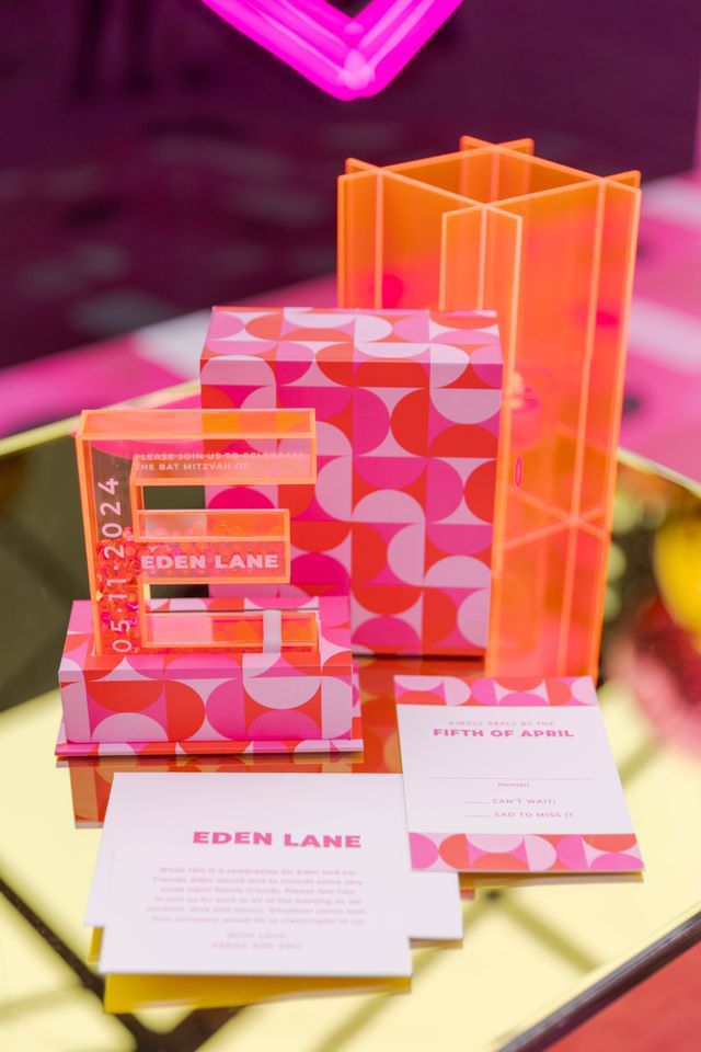 Featured photo from Bright Pink Bat Mitzvah