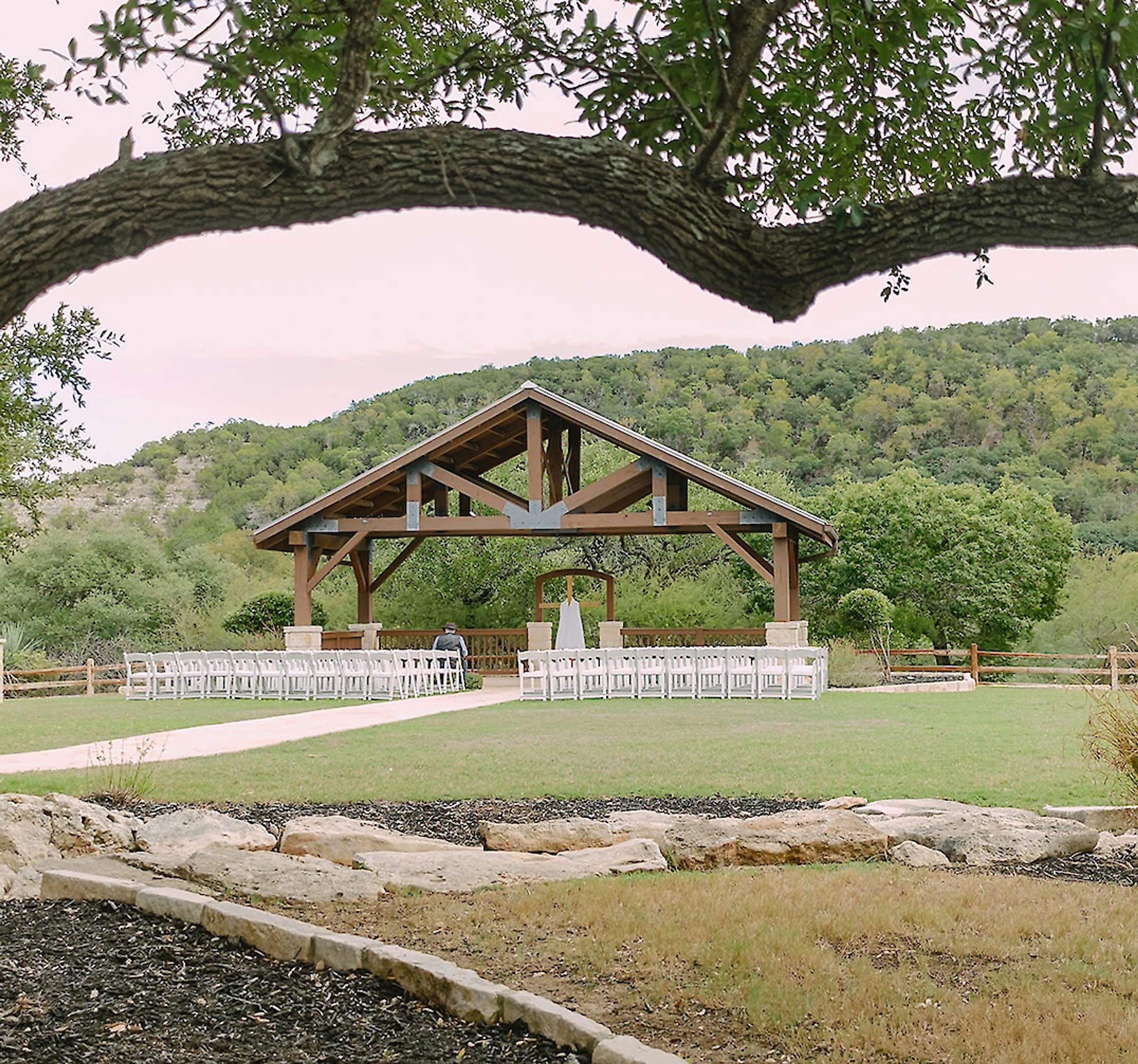 Outdoor Ceremony Pavilion, an event space at The Milestone Boerne