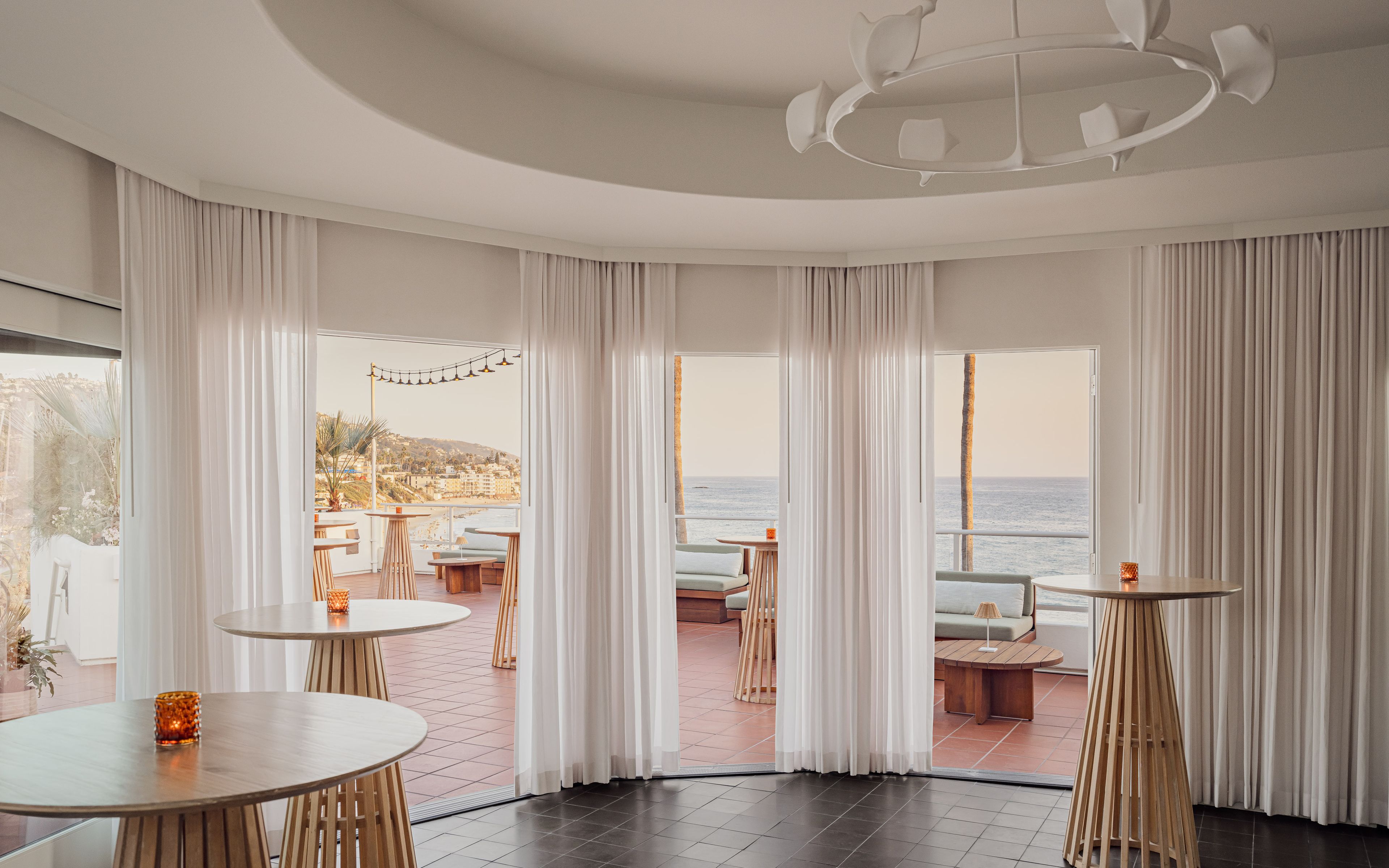 The Pacific Room, an event space at Casa Loma Beach Hotel