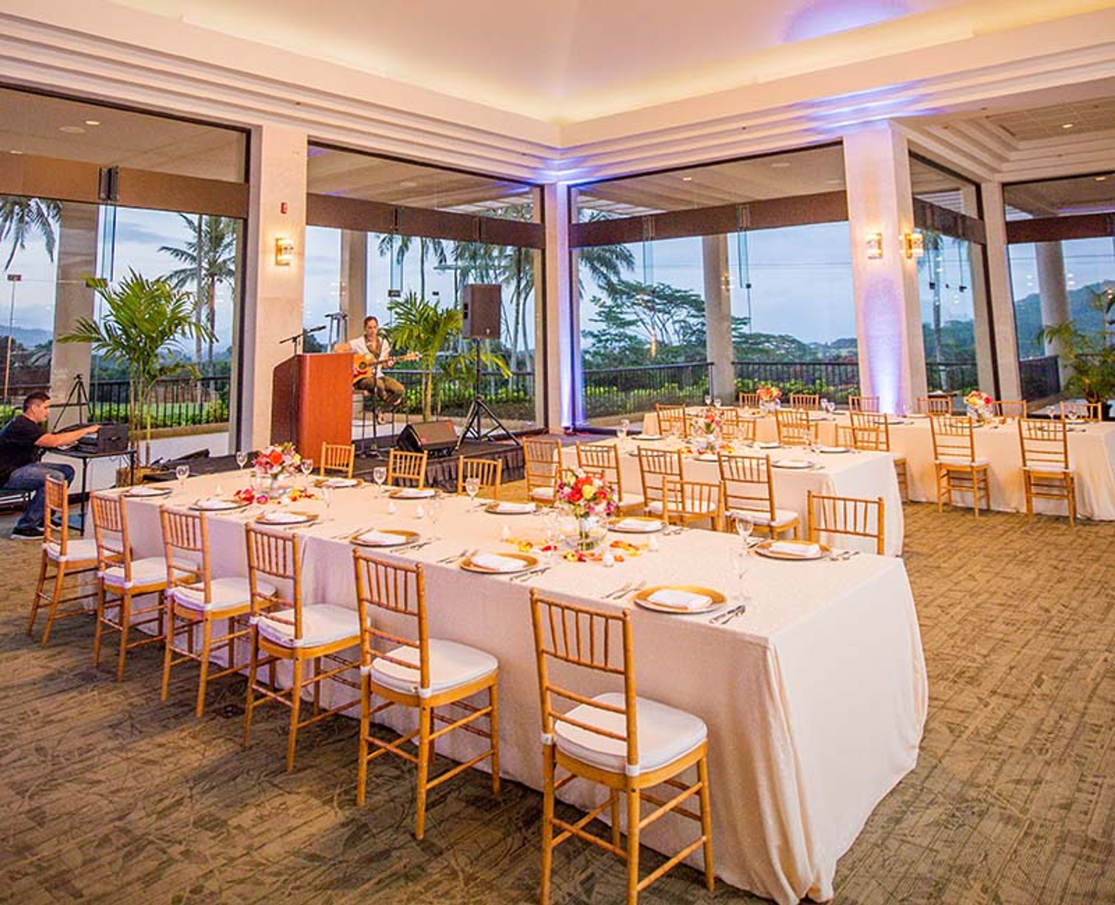 The Grand Ballroom, an event space at Ko'olau Ballrooms & Conference Center