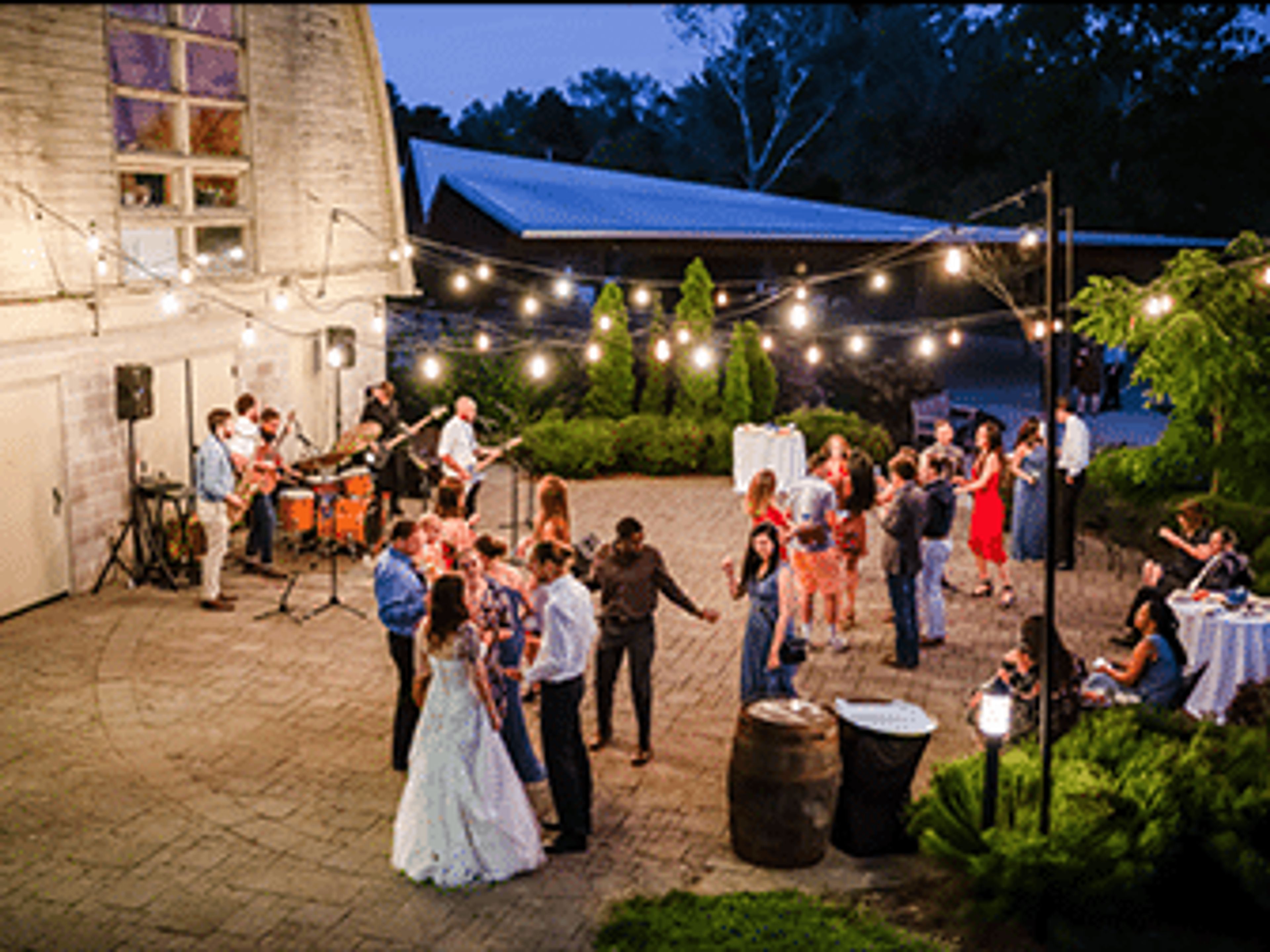 Stone Terrace, an event space at Yew Dell Botanical Gardens