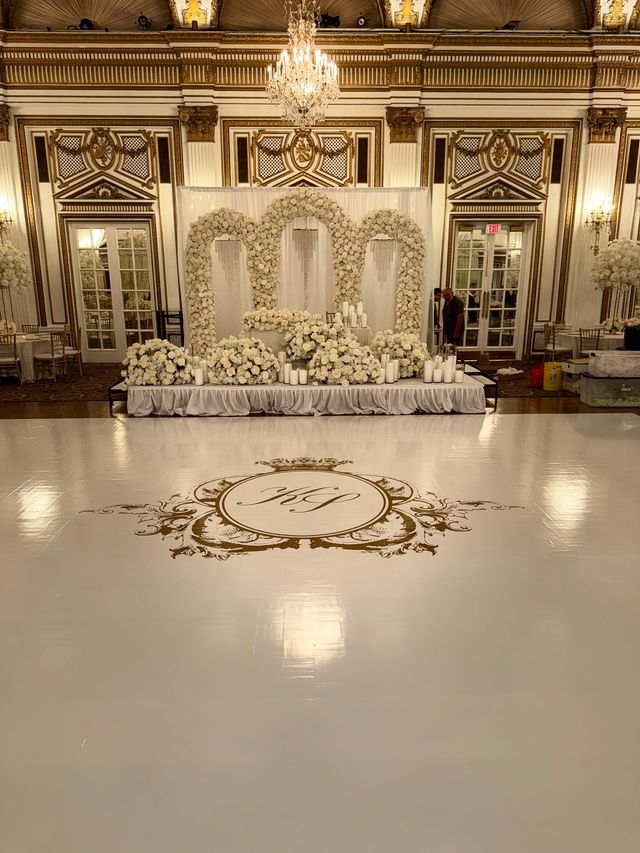 Featured photo from Wedding- White Dance Floor Wrap