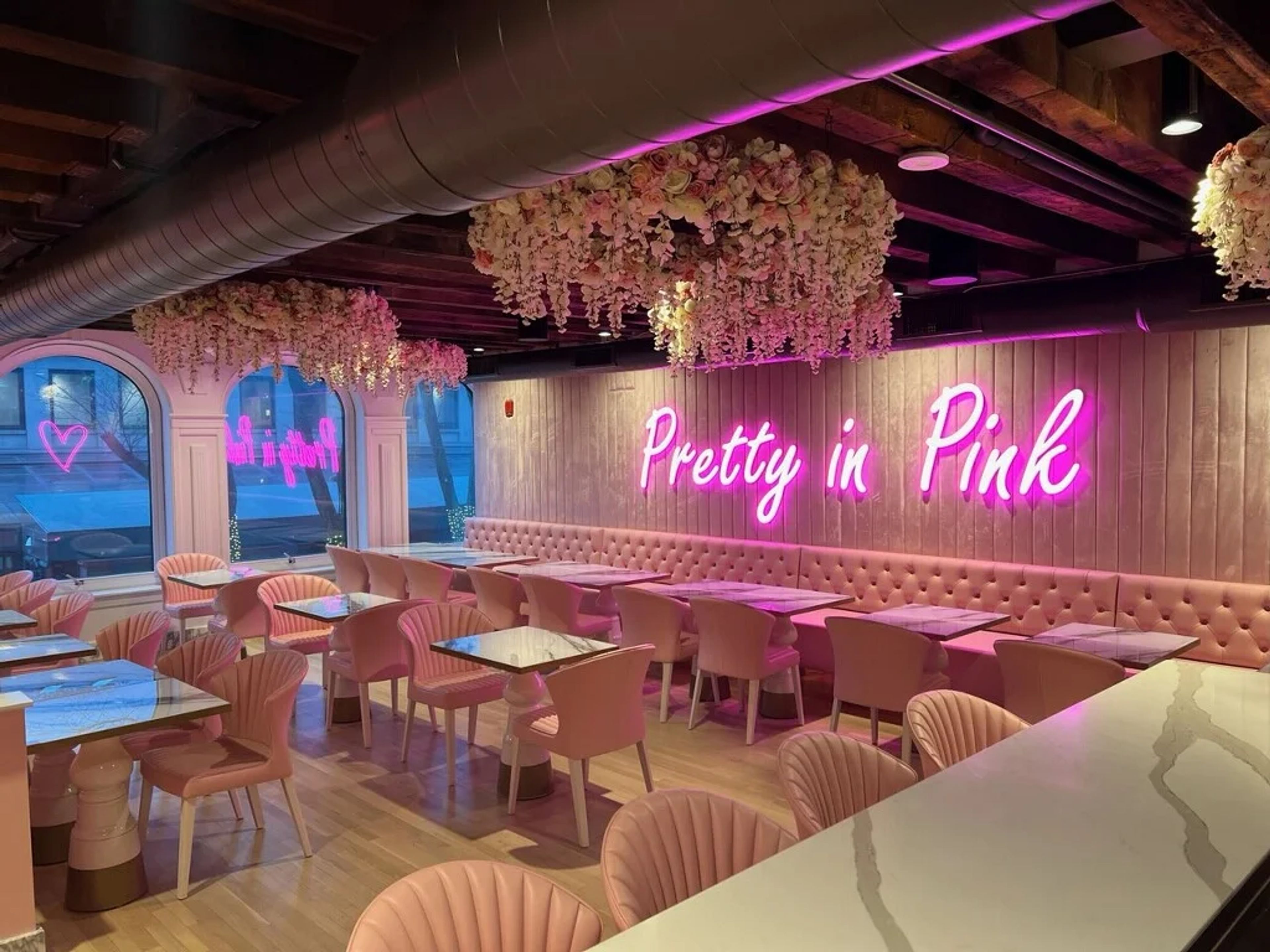 The Pink Room, an event space at Sugar Factory - Boston