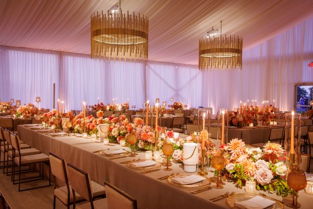 Featured photo from Celebrate This Floral-Filled Wedding with Candlelit Draped Tenting at Sleepy Hollow Country Club