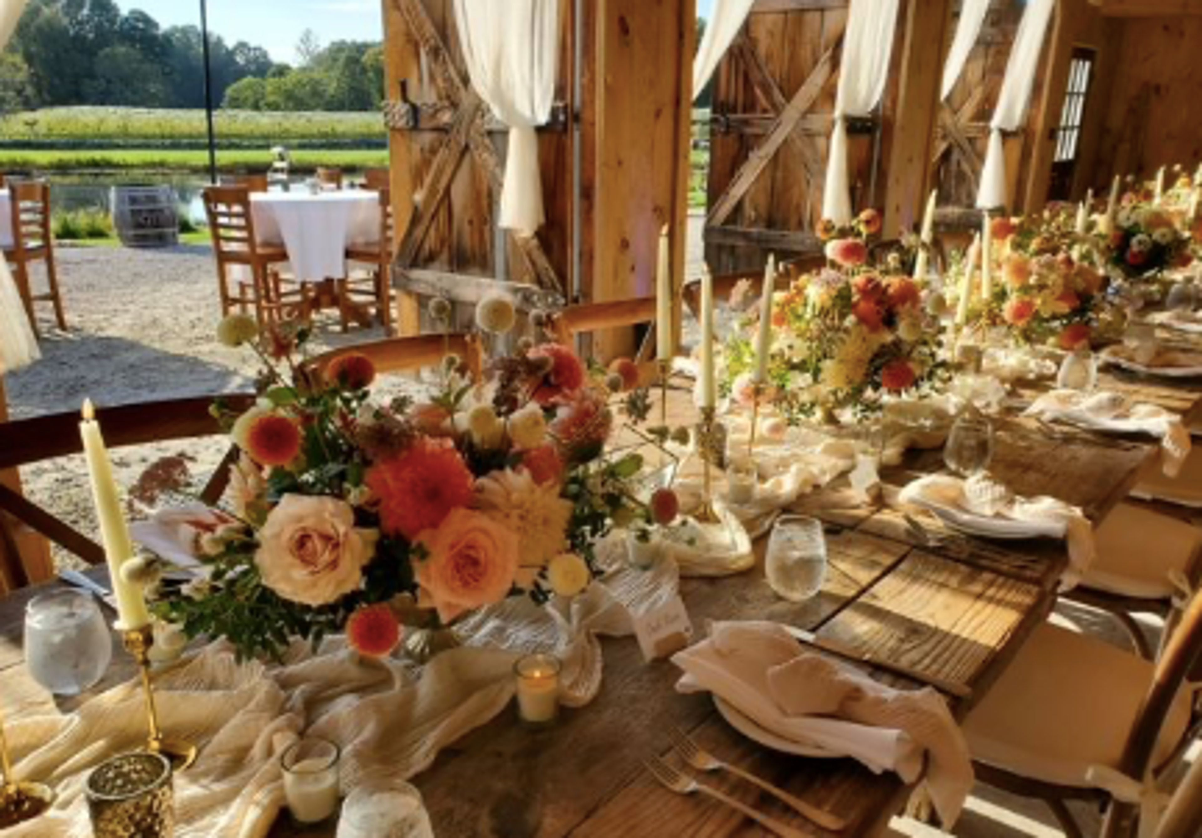 The Barn, an event space at Chamard Vineyards