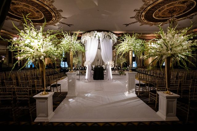 Featured photo from An Art Deco, Architecturally Inspired Ballroom Wedding