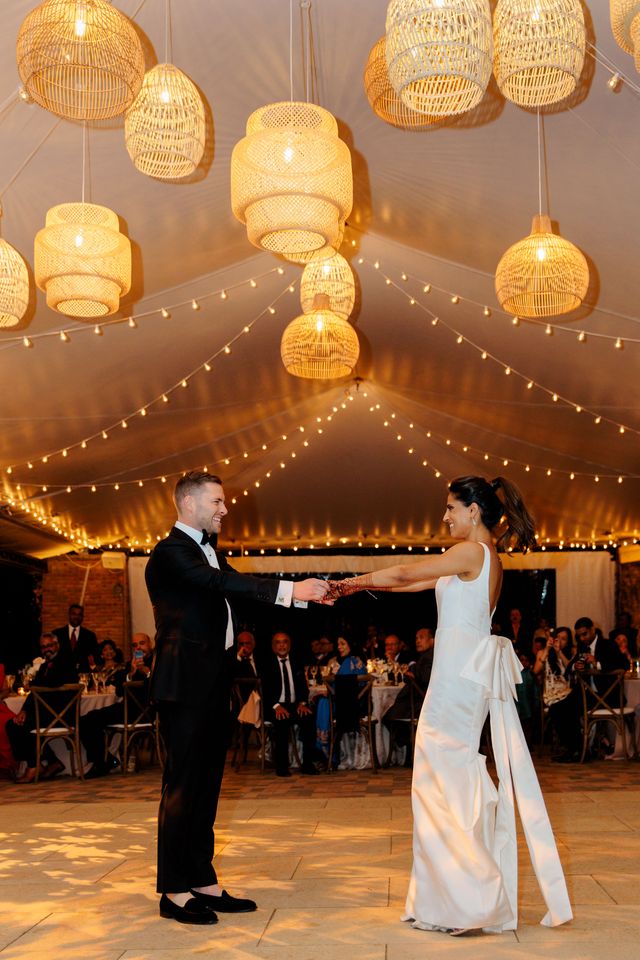 Featured photo from Under the Rattan Glow: A Tented Garden Wedding to Remember