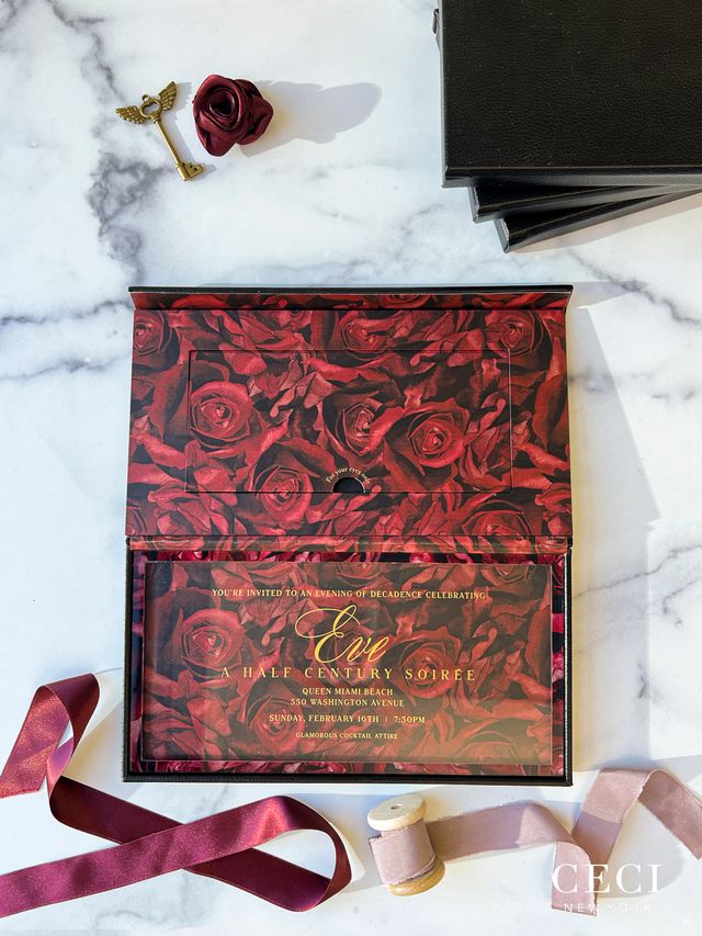 Featured photo from Glamorous Dark Rose Birthday Party