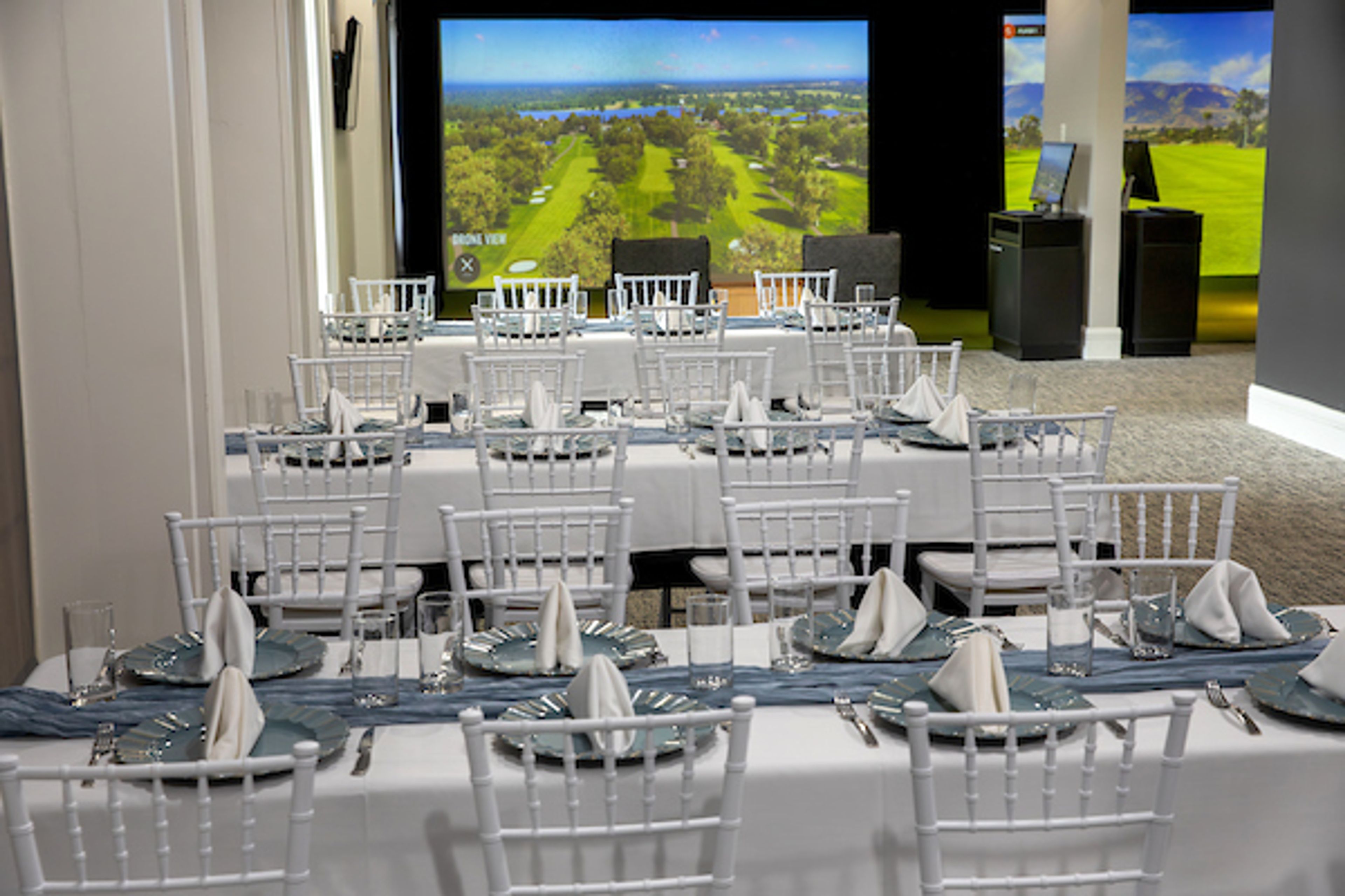 Simulator Lounge, an event space at Nicklaus Golf Club at LionsGate
