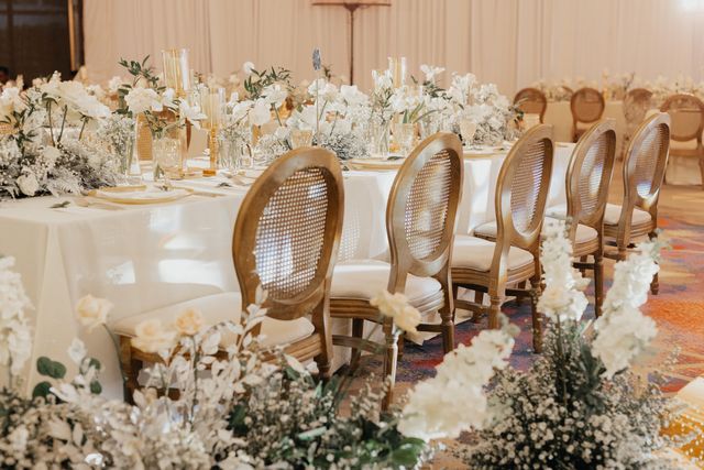 Featured photo from Romantic White & Gold Wedding with Elegant Floral Design