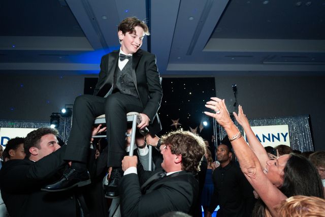 Featured photo from Light Up the Night at This Blue-and-Silver Bar Mitzvah at Embassy Suites Berkeley Heights