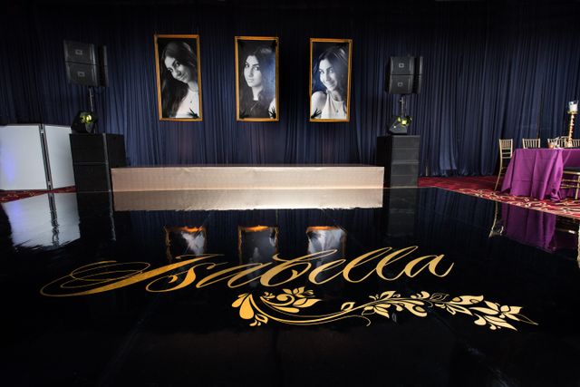 Featured photo from Black & Gold Bat Mitzvah