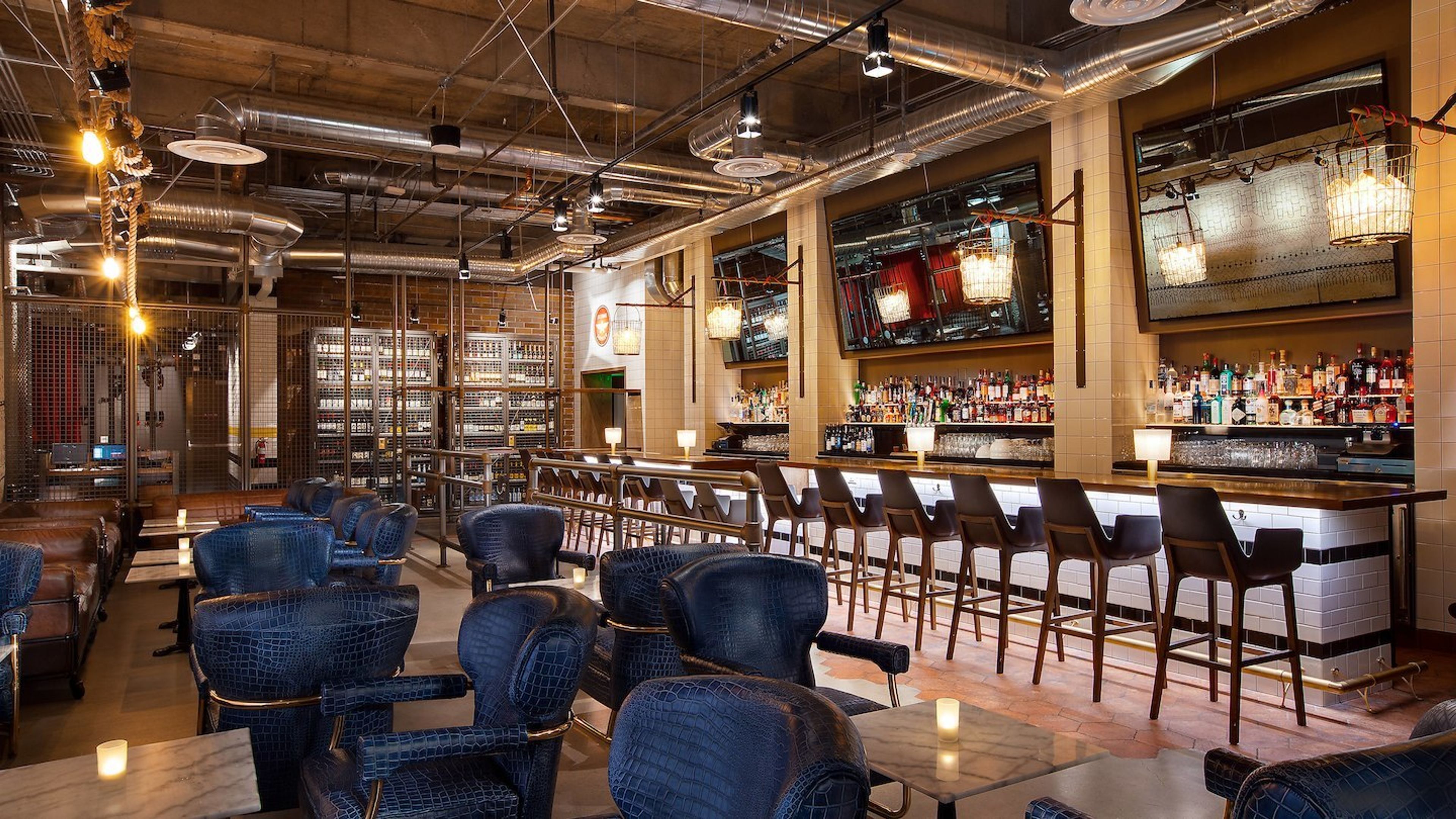 The District on the Bloc Bar, an event space at Sheraton Grand Los Angeles
