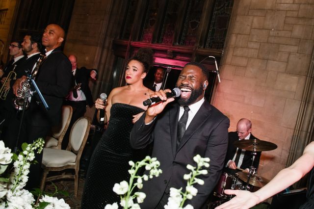 Featured photo from Take In This Joyful Wedding at University Club of Chicago Featuring Elevated Stage Design and High-Energy Dancing