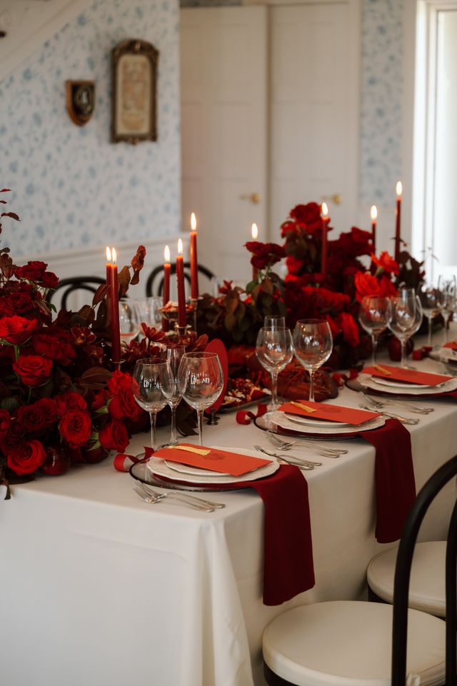 Featured photo from Inside This Rich Red Opulent Celebration