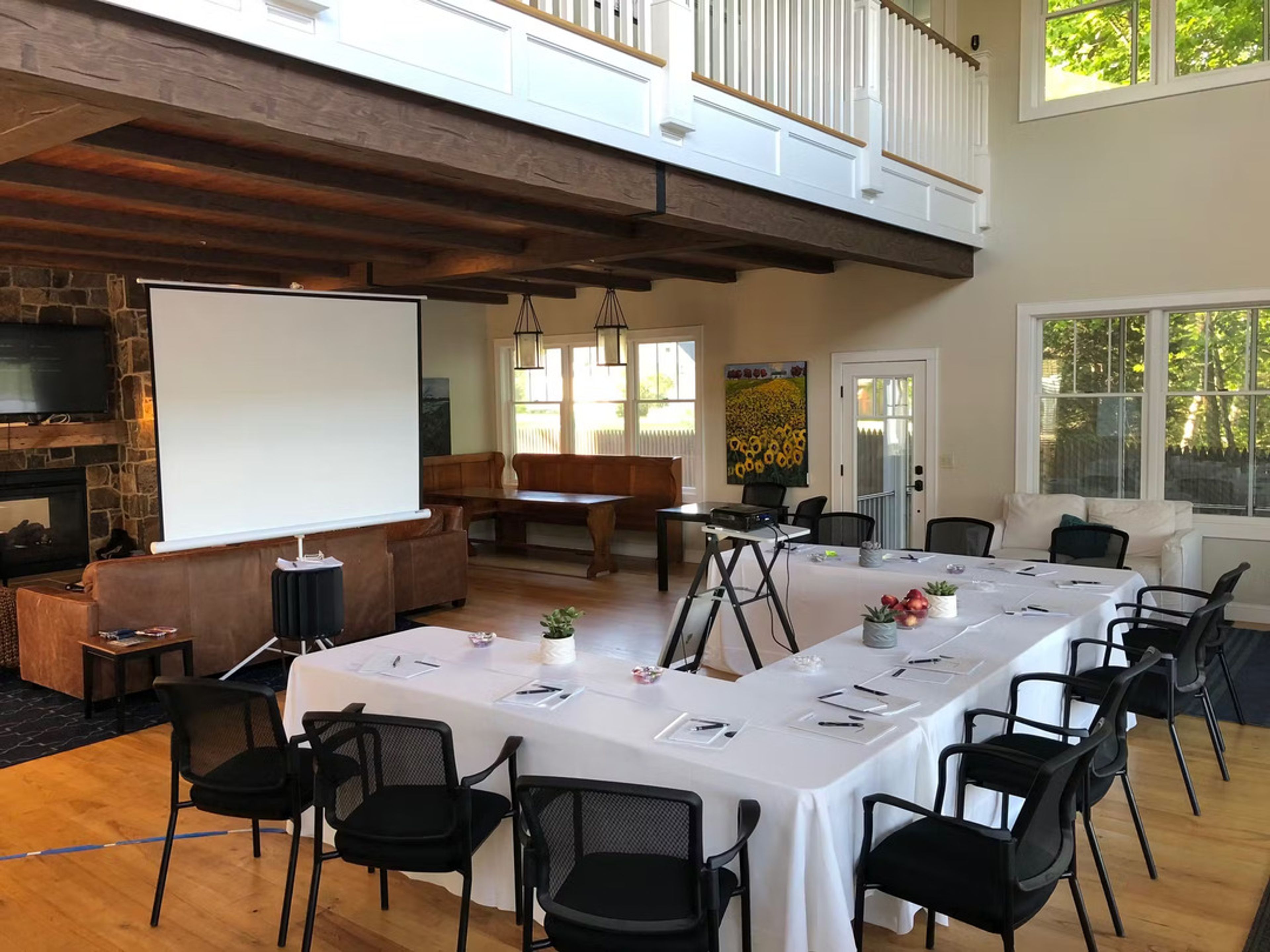 Indoor Event Space, an event space at The Lake House - Guest Cottages of The Berkshires