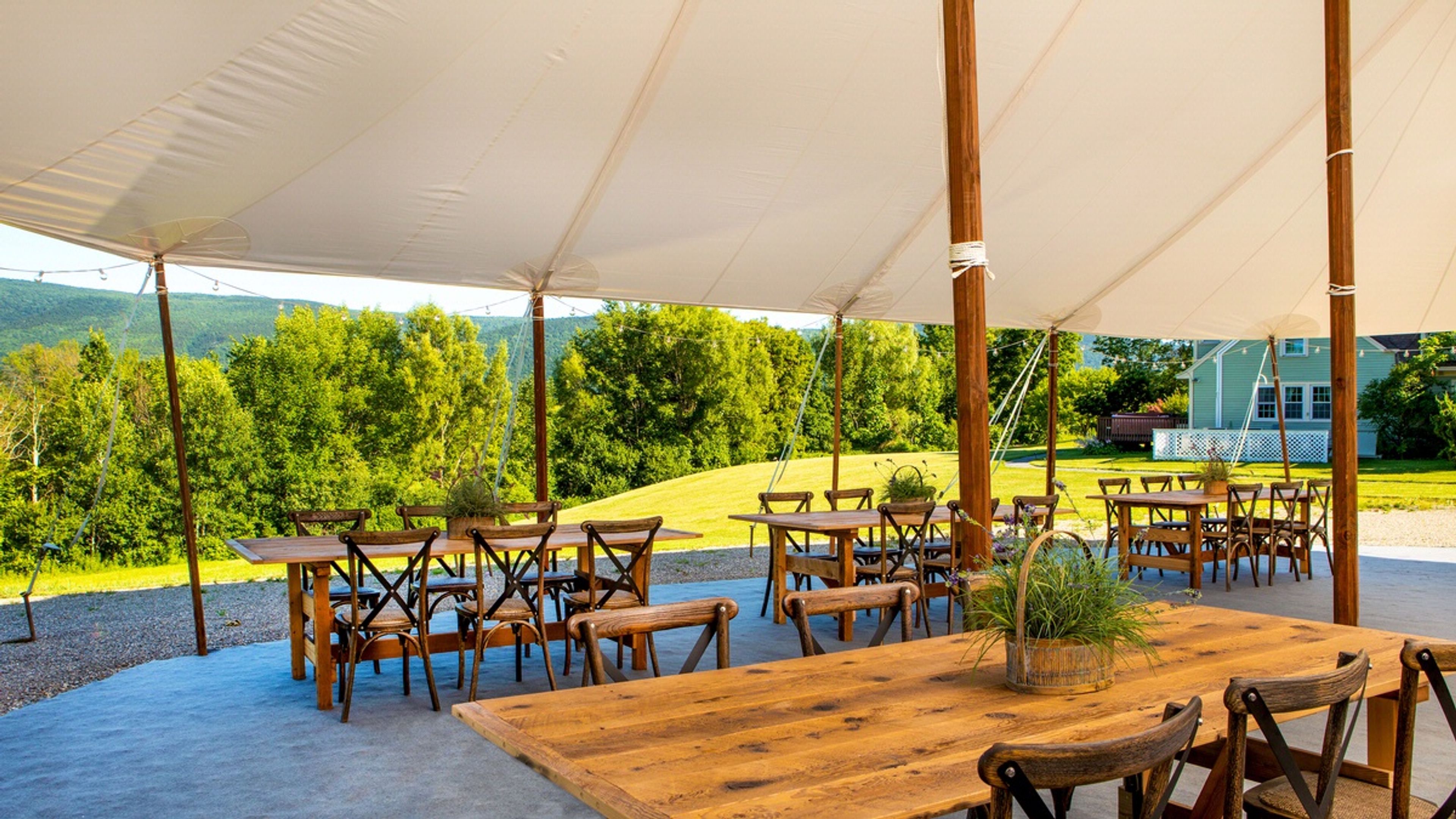 Meadow House Tent, an event space at Equinox Golf Resort & Spa