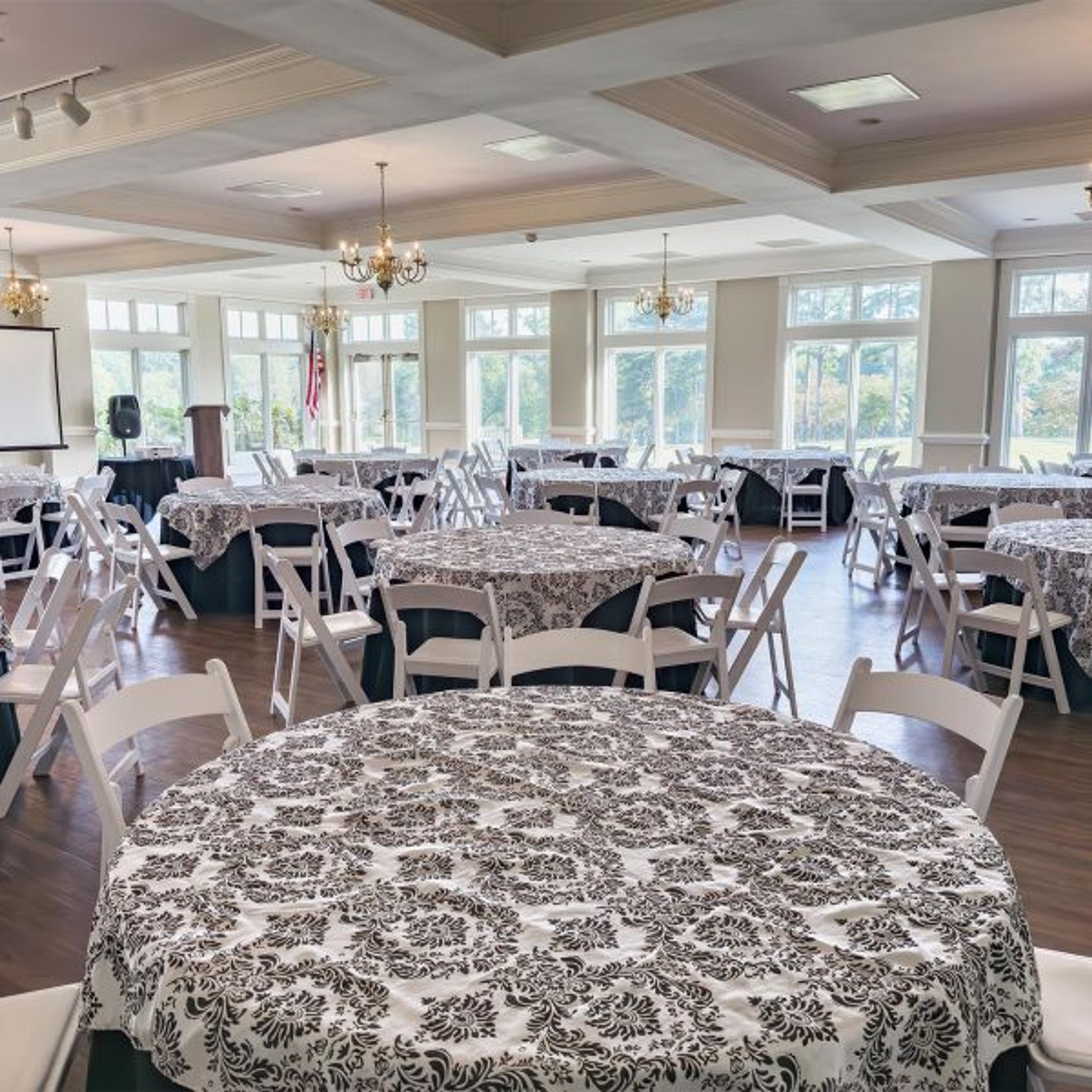 The Ballroom, an event space at Sapona Ridge Country Club