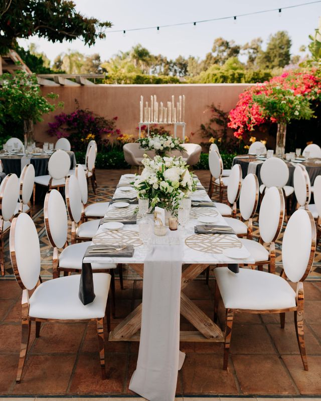 Featured photo from Royal Gold and White Wedding Reception at Rancho Valencia in San Diego, CA