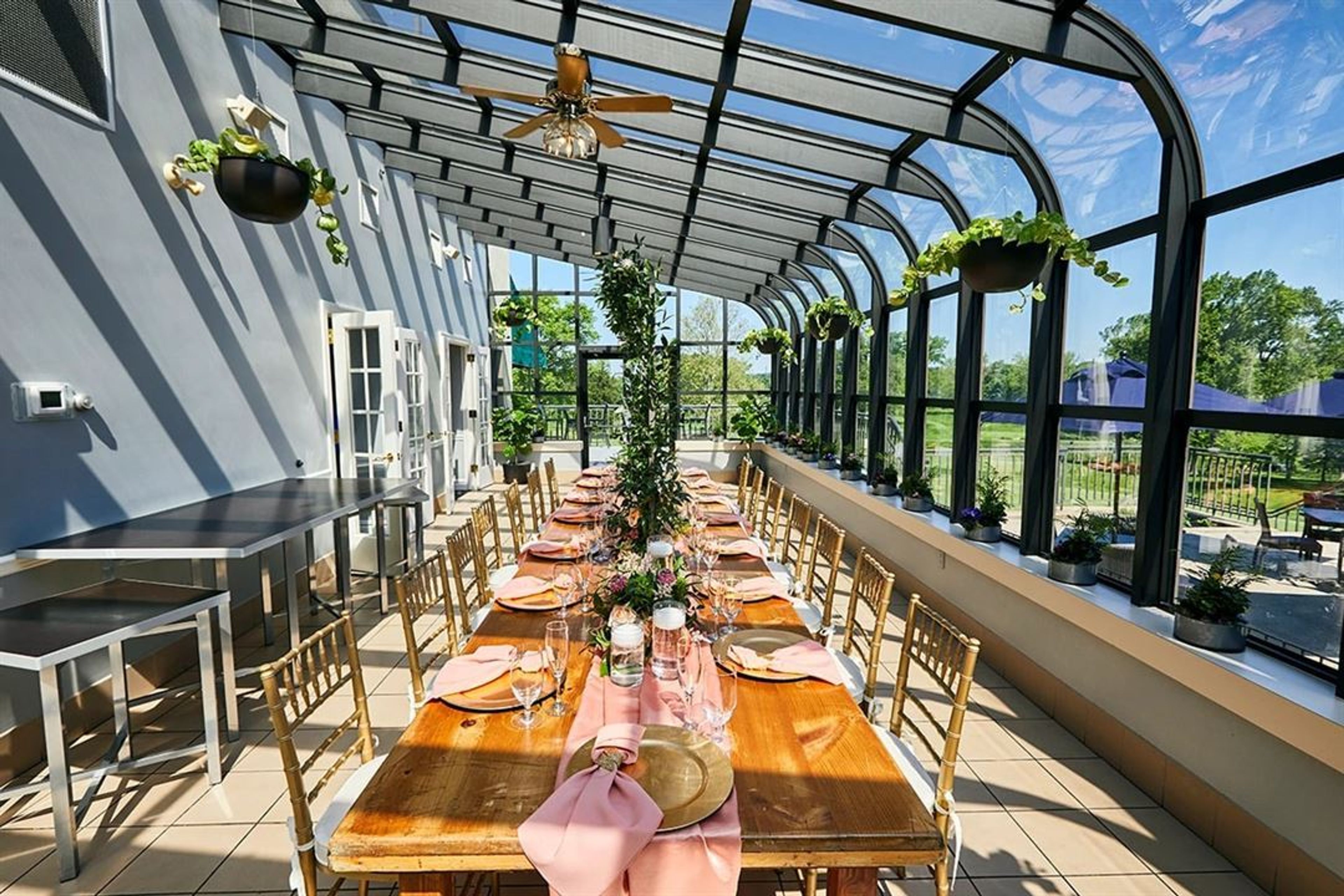 Solarium, an event space at North Hills Country Club