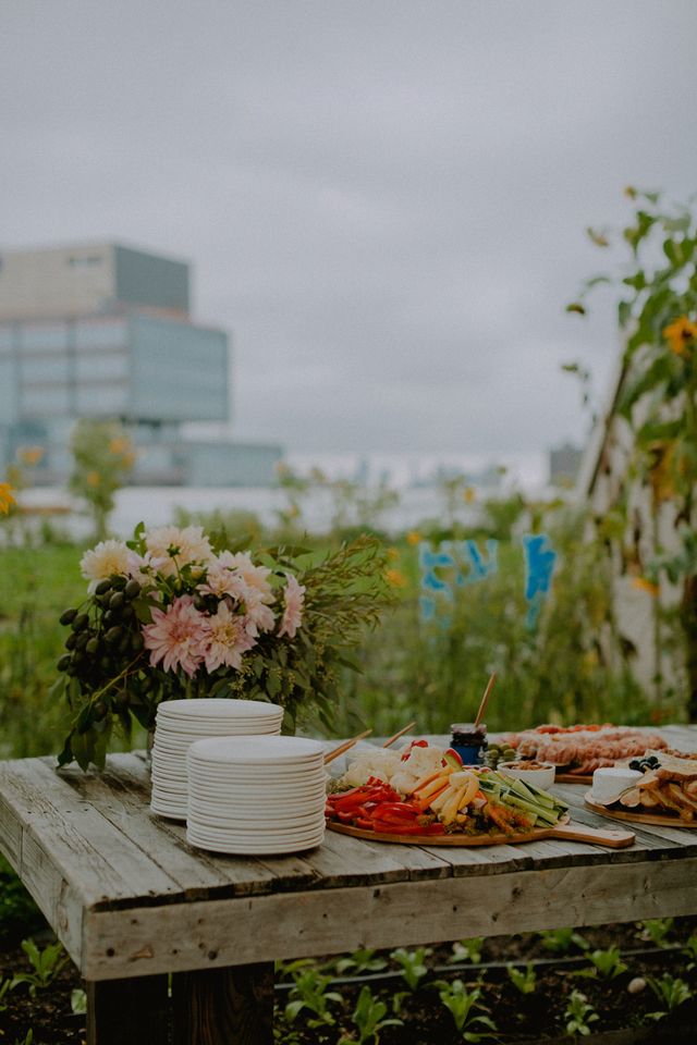 Featured photo from Brooklyn Grange Wedding in the Fall