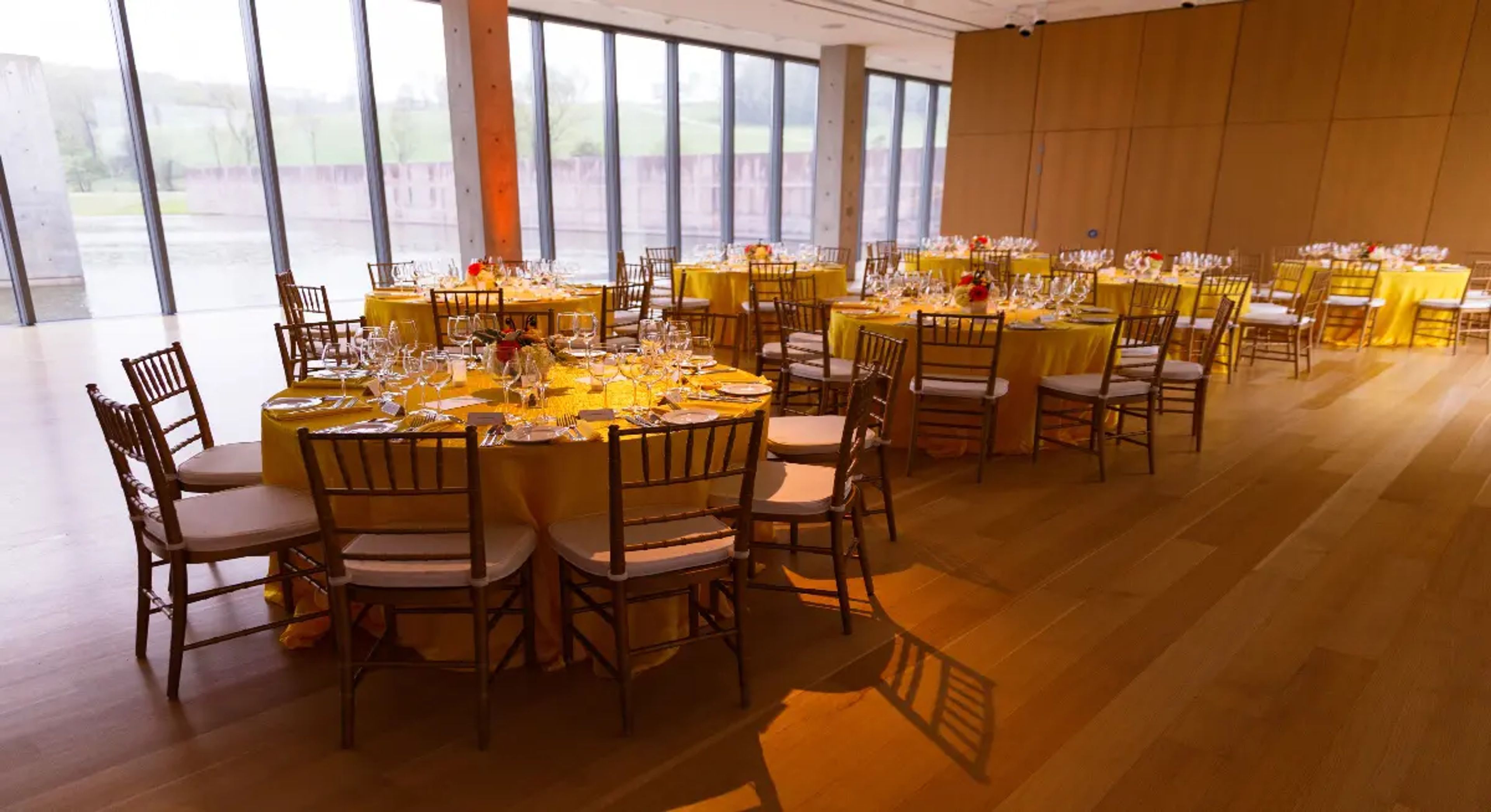 Lower Level Court / Café 7 event space, an event space at The Clark Art Institute