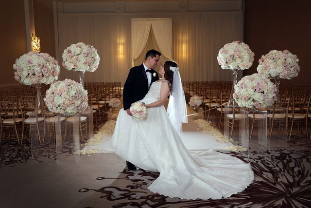 Featured photo from See this Classic Chicago Wedding at The Westin O’Hare Filled with Ivory Petals and Golden Accents