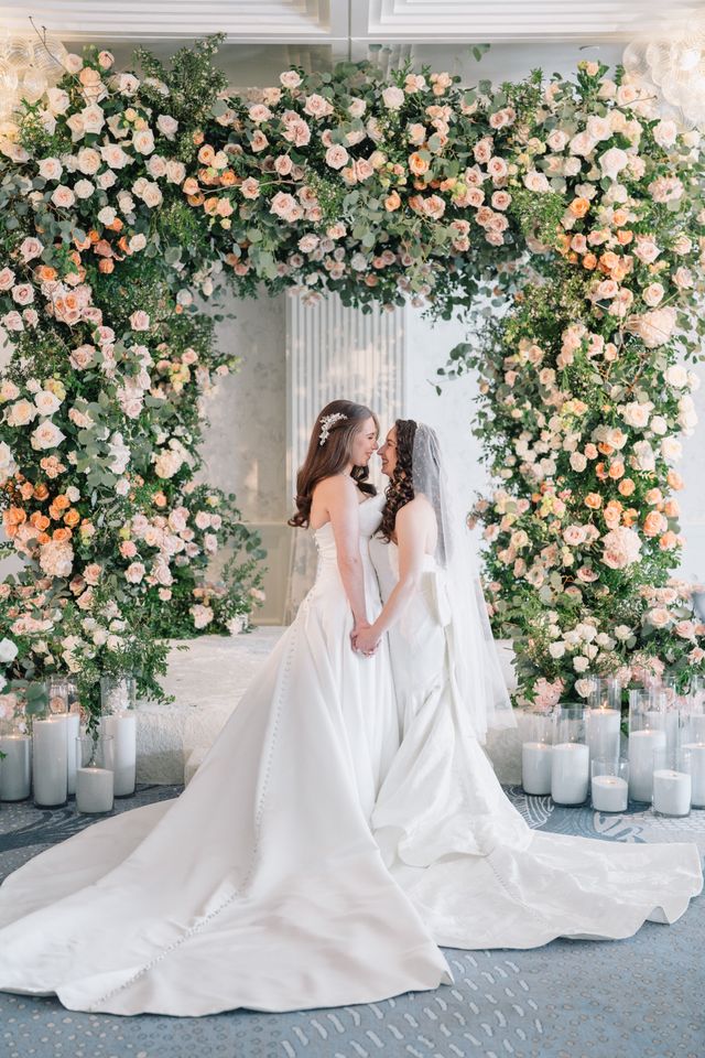 Featured photo from Experience This Santa Monica Wedding with Bloom-Filled Ceremony Décor and Timeless Ballroom Style