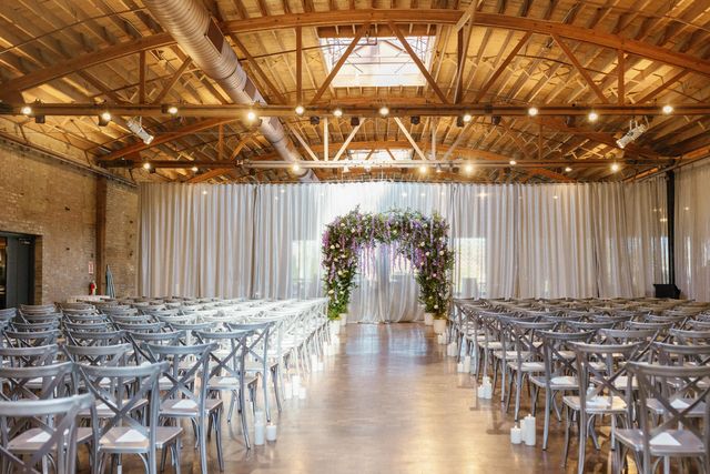 Featured photo from Celebrate This Chicago Wedding with Cascading Wisteria Florals in a Loft-Style Brick Venue