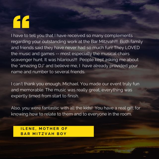 Featured photo from Justin's Bar Mitzvah