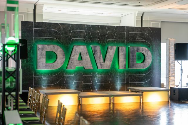 Featured photo from A Green and Black Bar Mitzvah Featuring Striking Graphic Décor at The Grove Country Club