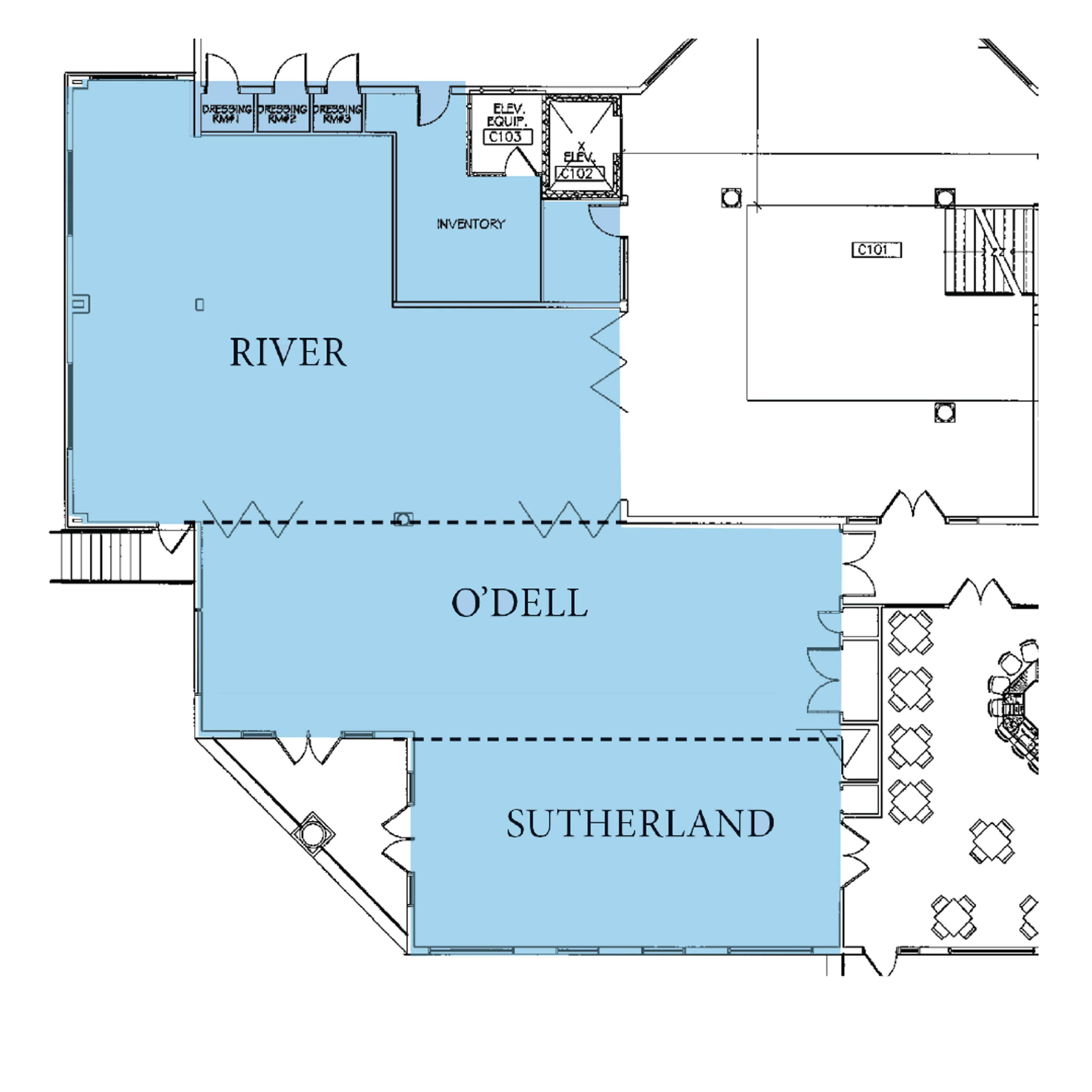 Banquet Rooms, an event space at Riverwalk Place