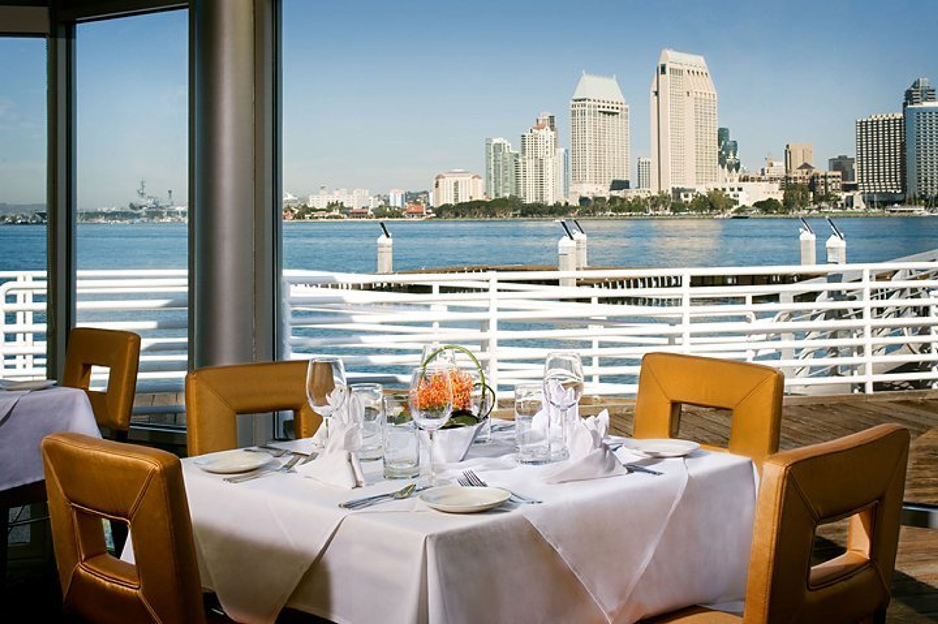 Glass Enclosed Patio, an event space at Peohe's Coronado Waterfront
