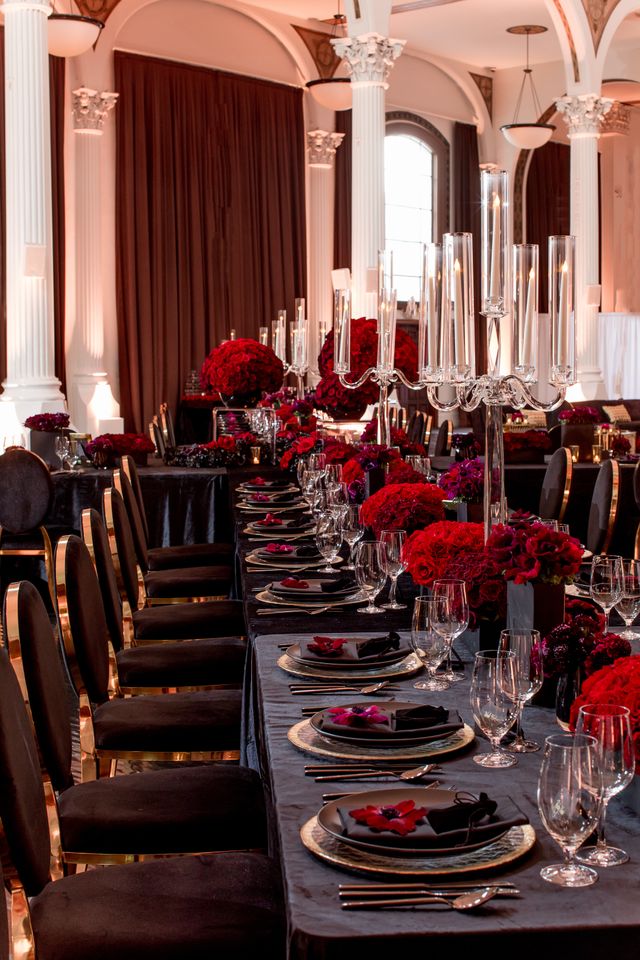 Featured photo from Luxurious Celebrity Birthday Party Styled in Red, Black & Gold at Vibiana