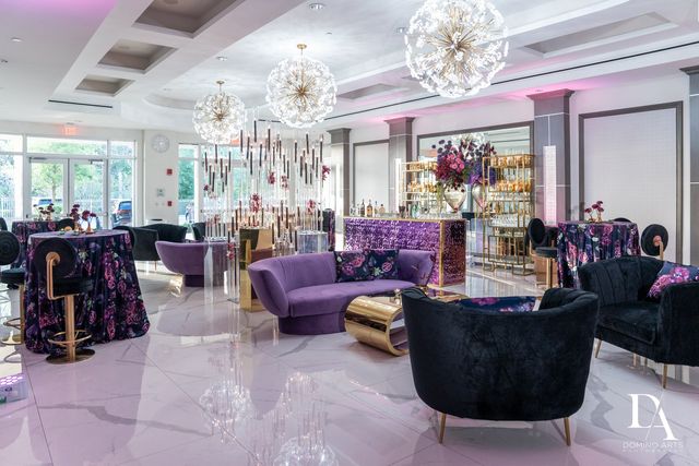 Featured photo from A Glamorous Engagement Party Featuring Jewel-Toned Florals and Statement Lounge Design in Boca Raton