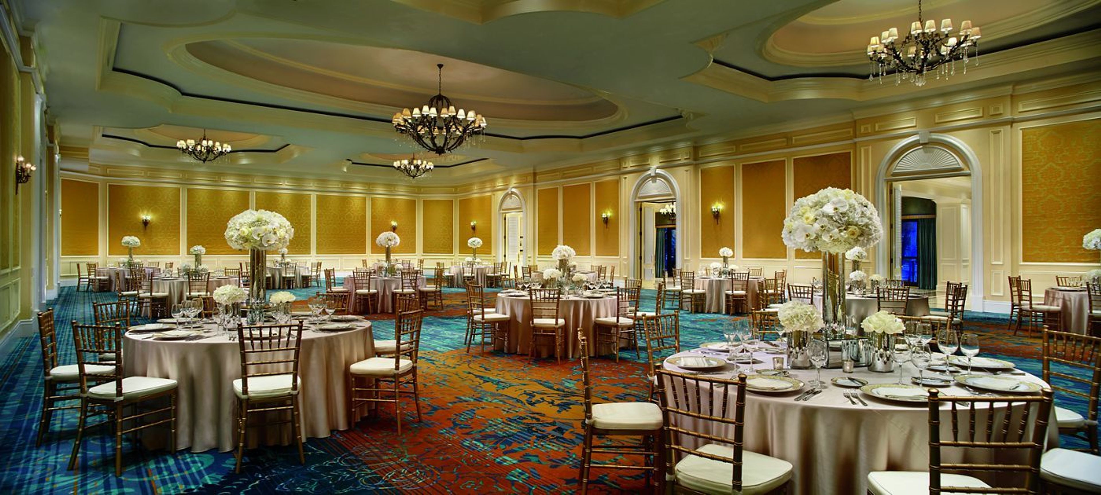 The Ritz-Carlton Ballroom, an event space at The Ritz-Carlton Coconut Grove, Miami