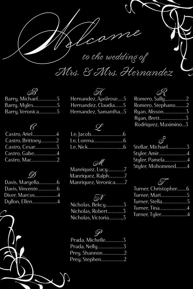 Featured photo from Mirror Me Photo Booth Seating Chart