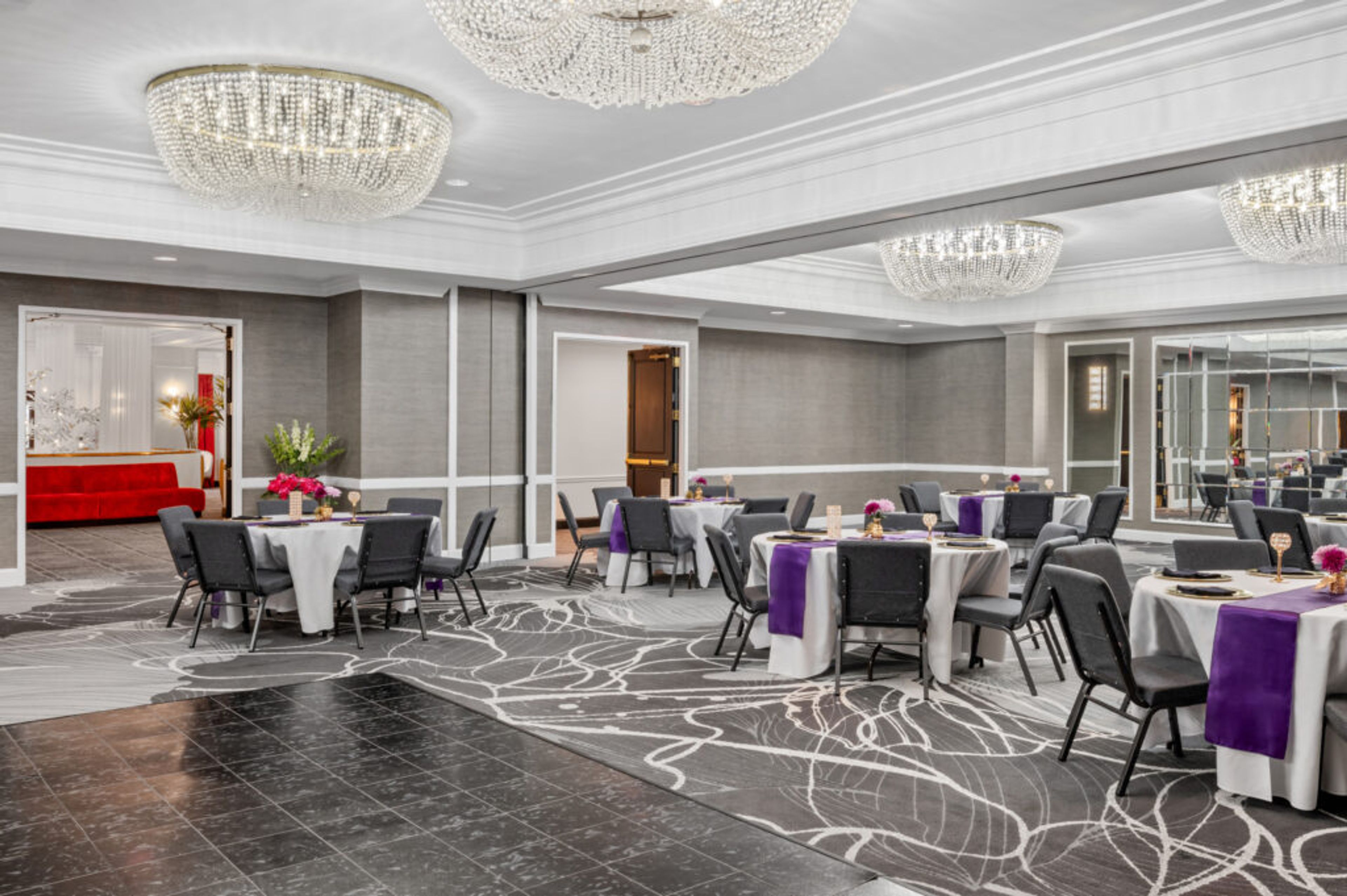 Crystal Ballroom, an event space at The Admiral Hotel, Mobile Downtown