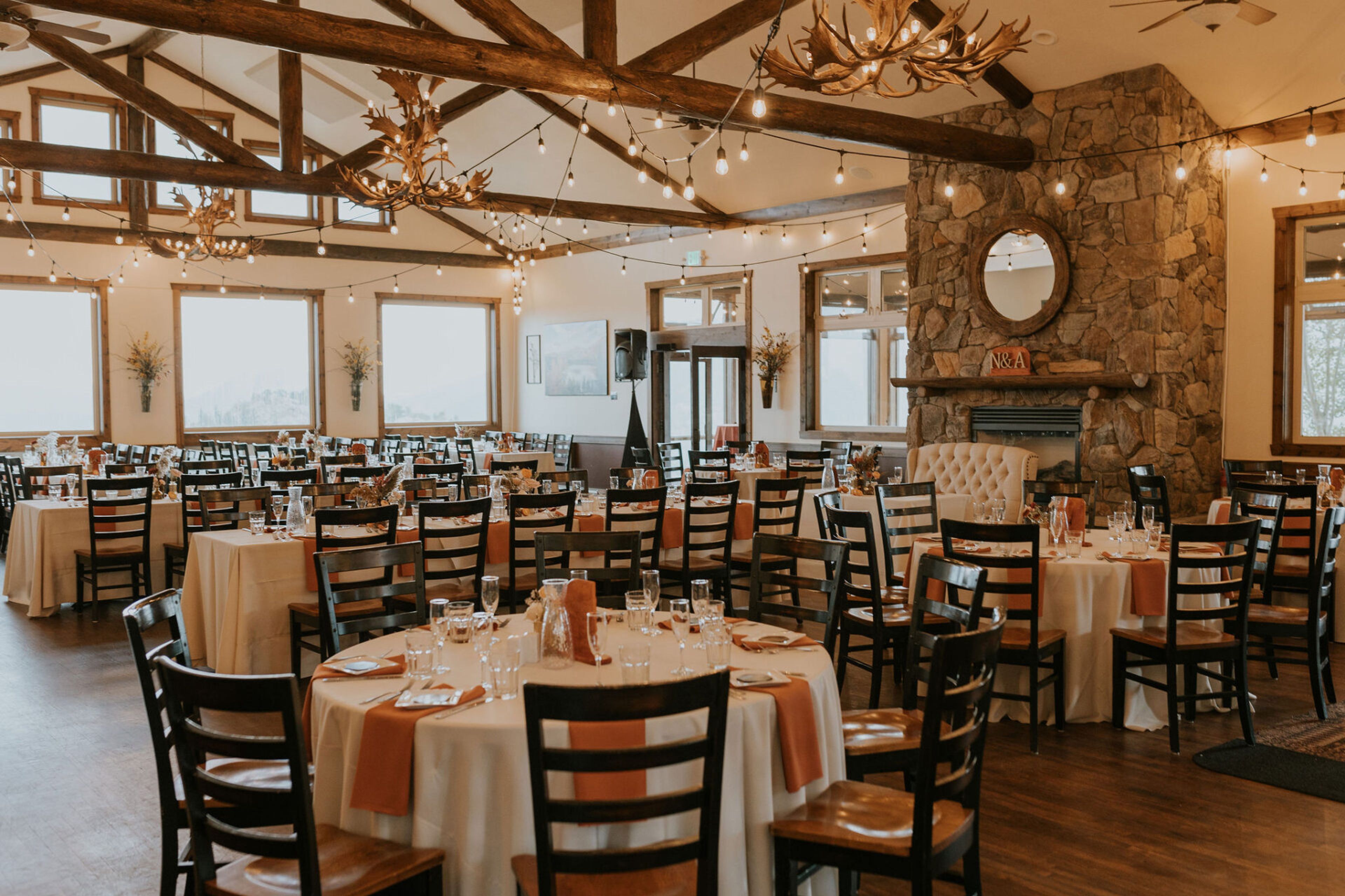 Twin Owls Steakhouse, an event space at Taharaa Mountain Lodge