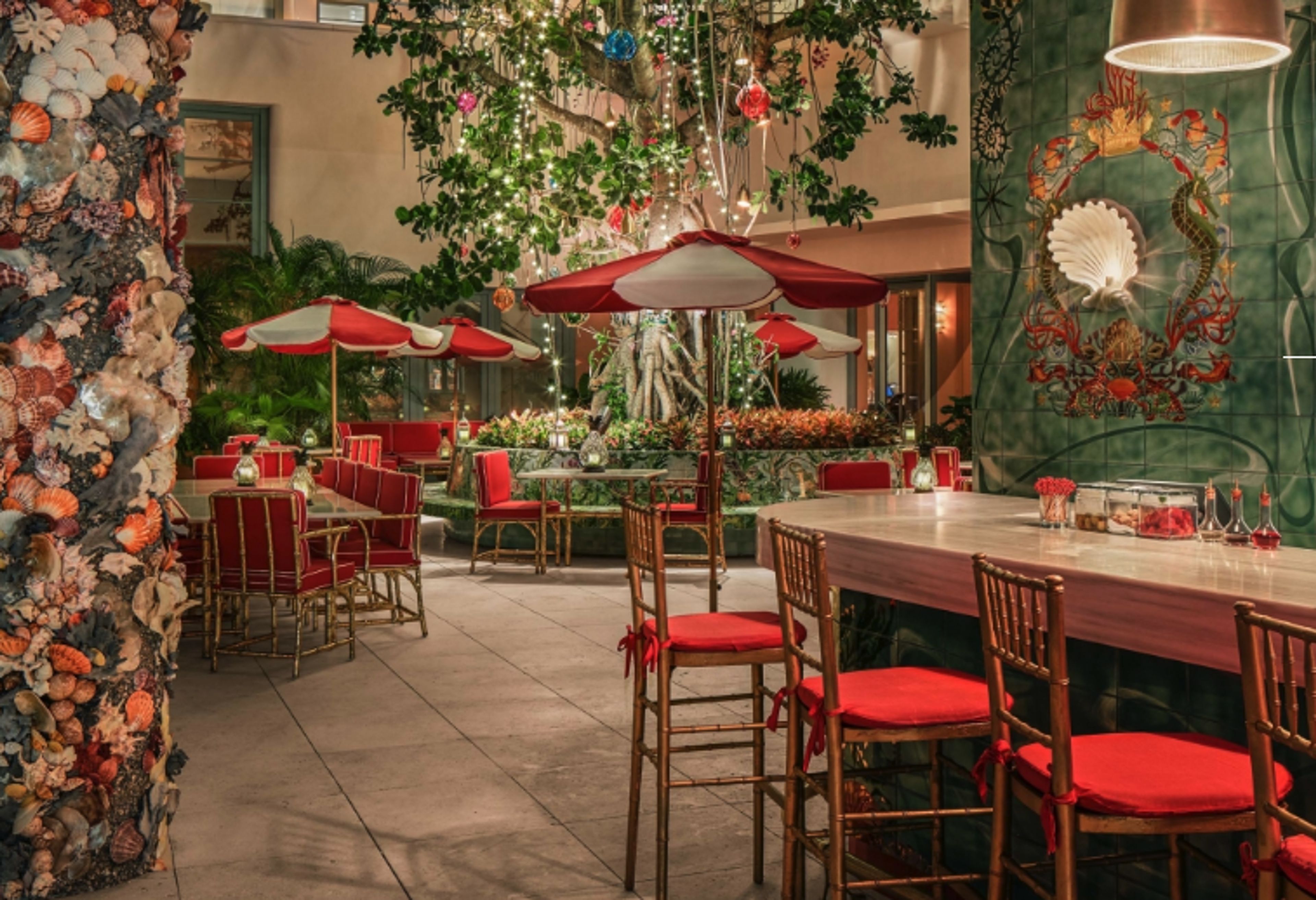 Tree of Life Courtyard, an event space at Faena Hotel Miami Beach